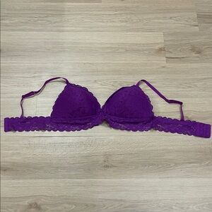 No Boundaries Deep Purple Lace Bra